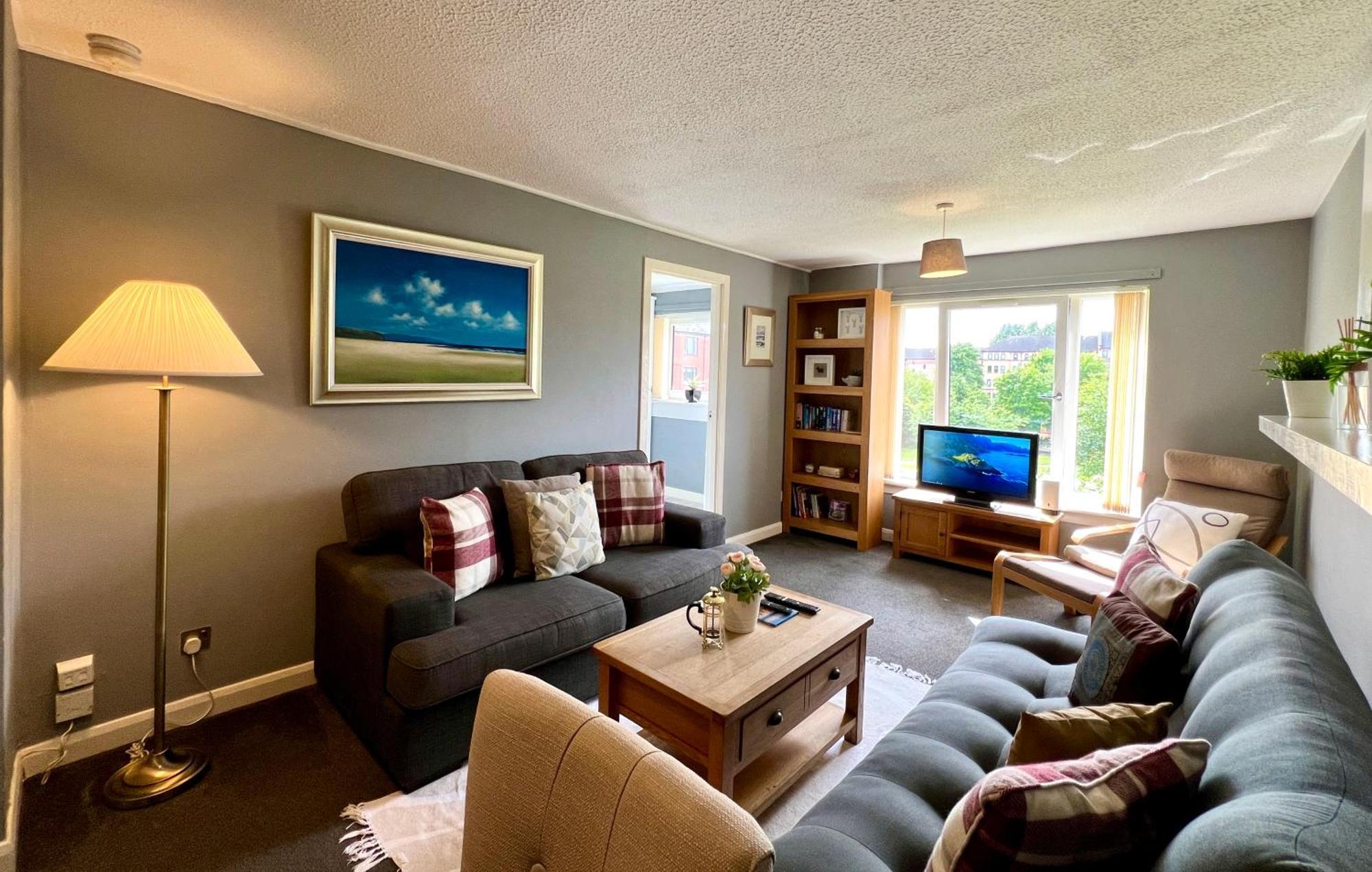 Spacious 2 Bed-Flat In Glasgow City - Free Parking 외부 사진